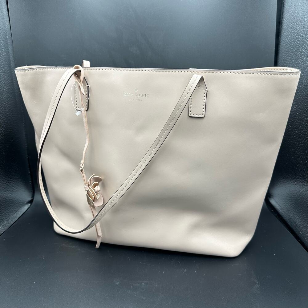 Kate Spade New York Felicity Street Karla Flower Dangle Tote Bag Light Pink NWOT